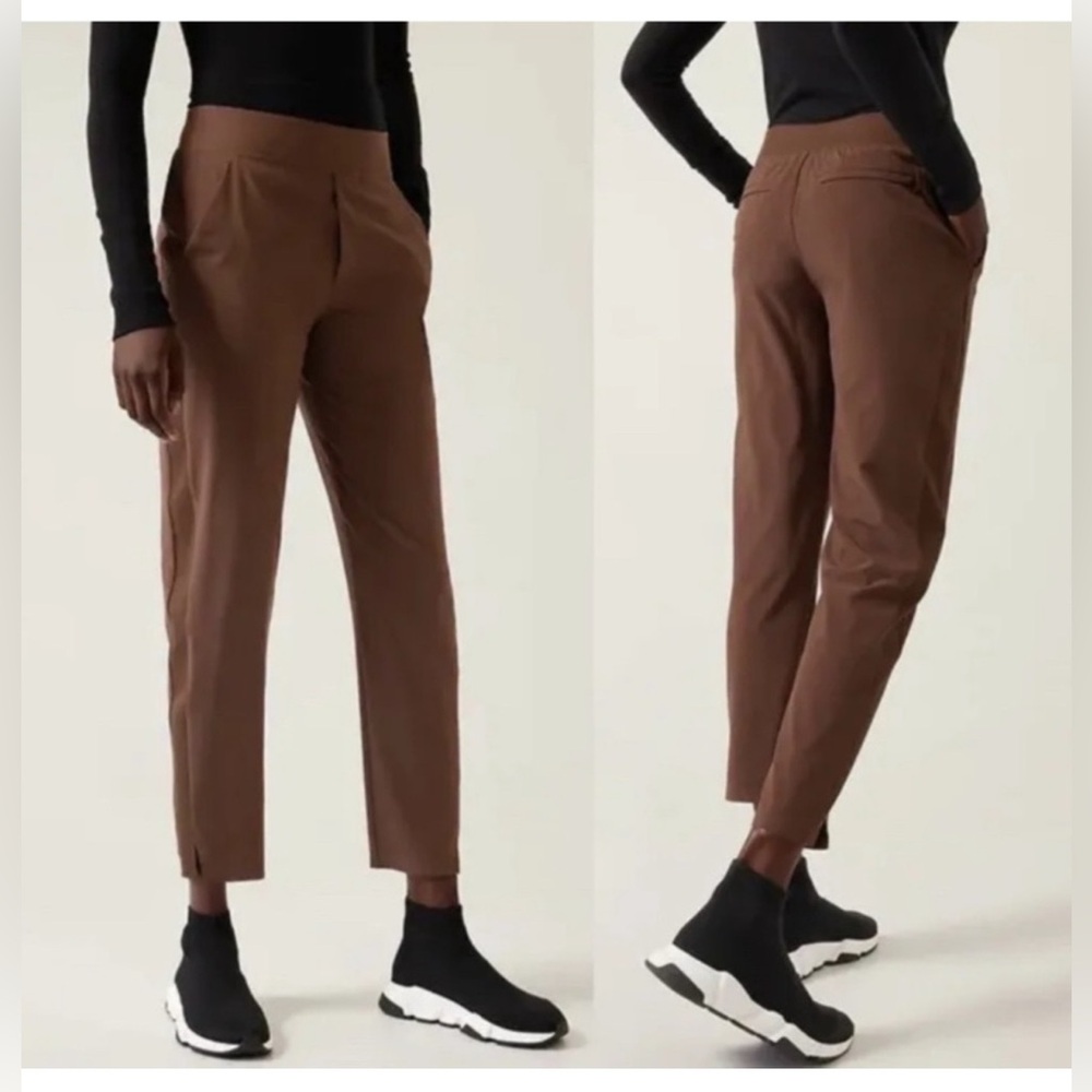 Athleta Brooklyn Ankle Pant size 4, brown